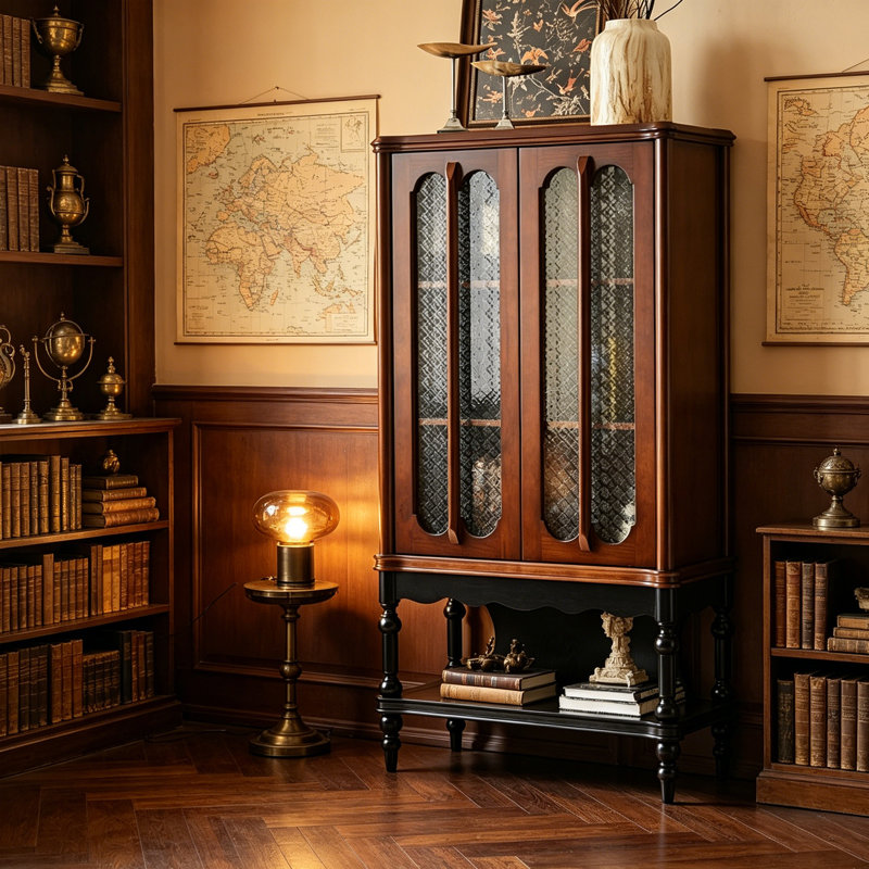 Armoire à vin de style français rétro