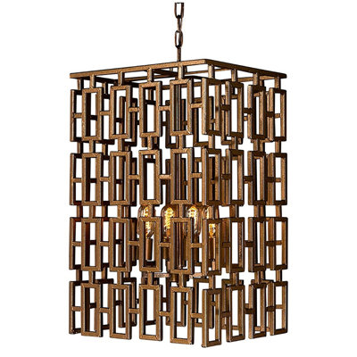 Miami 4 - Light Unique Rectangle Chandelier