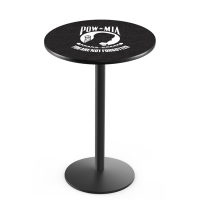 Military Round Metal Base Dining Table
