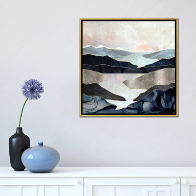 Blue Mountain Lake - impression d'art graphique
