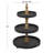 Wood 3 Level Tiered Server with Wood Post-191400177
