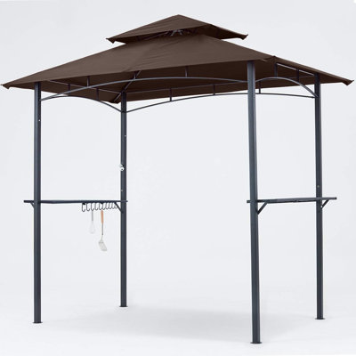 MASTERCANOPY 8 Ft. W x 5 Ft. D Steel Grill Gazebo