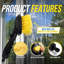 Adjustable Cleaning Brushes with Replaceable Head