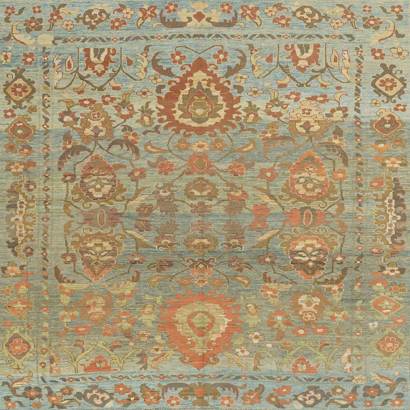 Oriental Indoor Rug, Square 5'