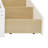 L-Shaped Corner Bed Frame With Drawer, Bookcase, Led Downlight And USB Port For Small Room,Bedroom, Guest Room-110746837