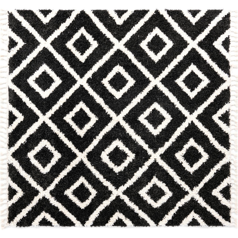 Bikales Geometric Indoor Rug, Square 7'10"