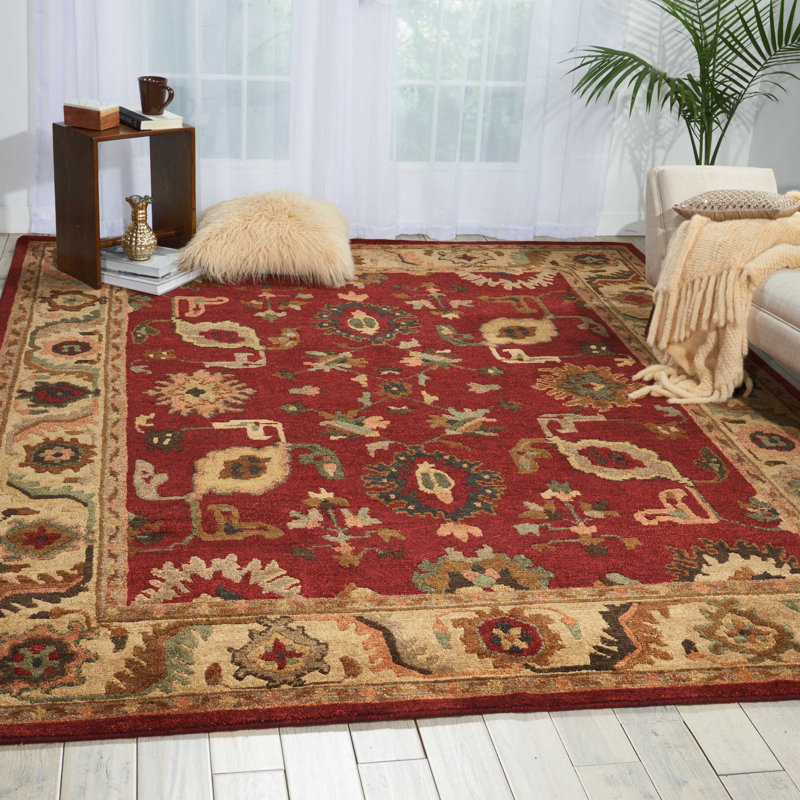 Tahoe Traditional Indoor Rug, Red, Rectangle 9'9" x 13'9"
