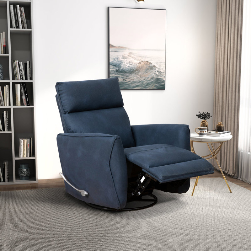 Fauteuil inclinable et pivotant Carson, Bleu très foncé