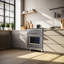 Cuisinière à gaz 30 pouces en acier inoxydable Massimo, 5 brûleurs, 68 000 BTU, 4,32 pi³ pi., friteuse à air, plaque chauffante