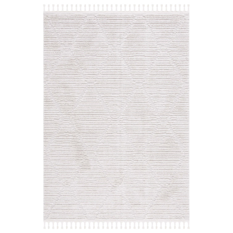 Idris Geometric Beige Area Rug