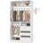 36" Closet System With 3 Drawers And 2 Rods,Shoes Storage-1563053491