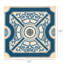 Indigo Motif I, estampe numérique sur toile tendue avec châssis