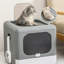 Alexian Plastic Litter Box Enclosure with Scoop