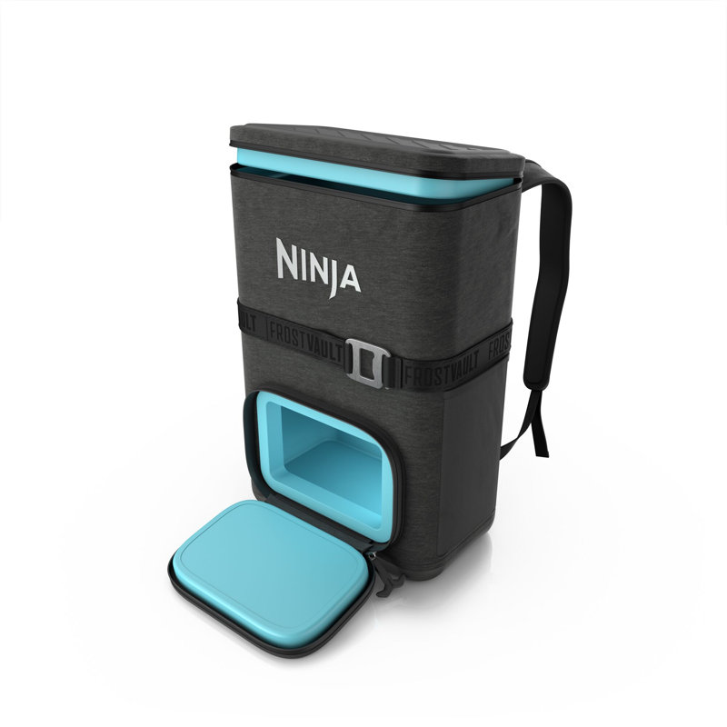 Ninja Outdoor FrostVault Go 17 litre 24-Can Backpack Soft Cooler with Cold Dry Zone, Grey, 51.5cm H x 34.5cm W x 20.5cm D