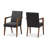 Debussy Upholstered Accent Chair in Dark Gray Polyester Fabric, 35.83'' H X 22.64'' W X 24.61'' D-1467350236