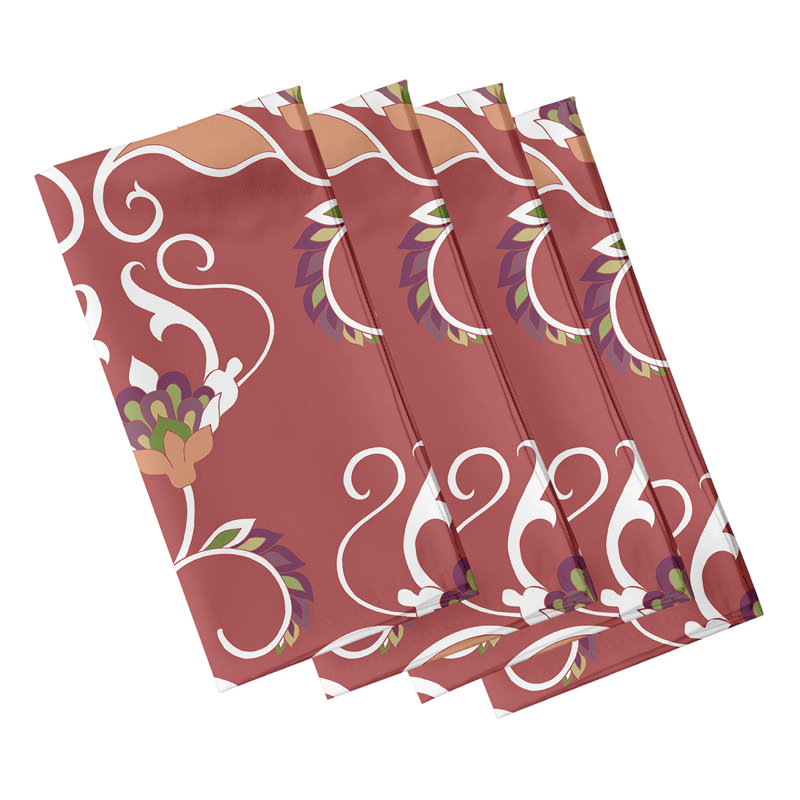 Clodean West Indies Napkins, Coral
