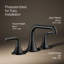 Tone Widespread Bathroom Sink Faucet, Three-Hole Bathroom Faucet with Clicker Drain, 1.2 GPM-1866986262