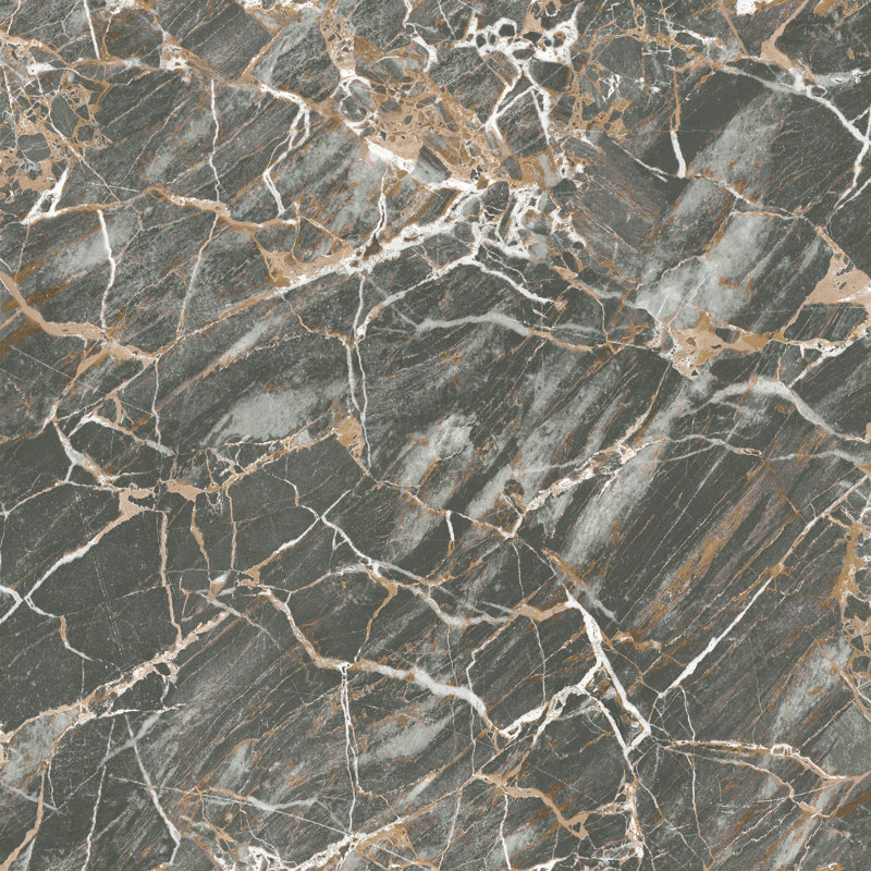 Carbon Onyx Marble Effect Wallpaper, Charcoal