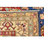 Tapis en laine beige/bleu 4 pi 10 po x 6 pi 4 po one-of-kind à la main noué la Alayna
