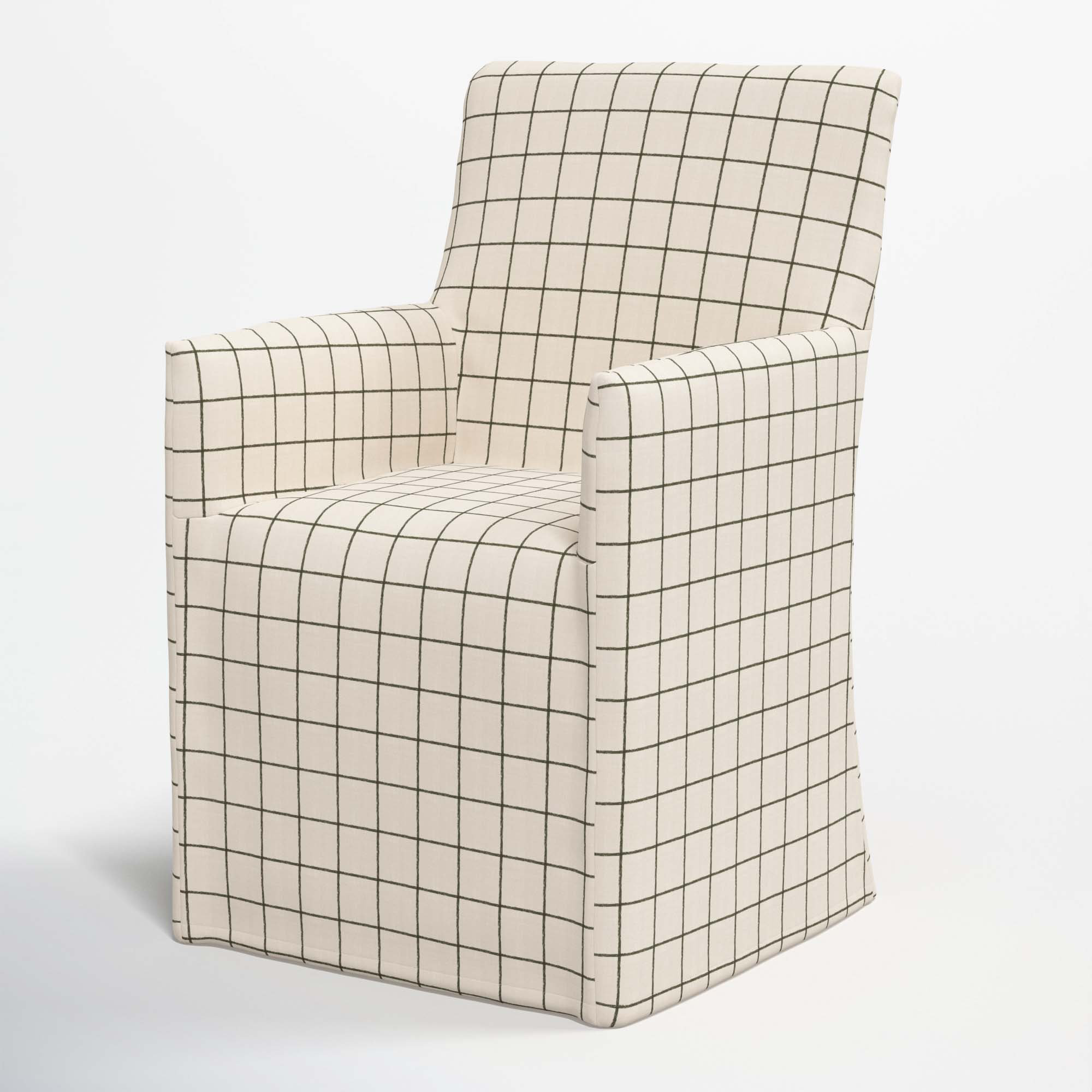 Ivanka Dining Chair, Line Tattersall Green