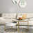 Round Nesting Coffee Table Set Of 2, Modern Side End Tables With Marble Pattern And Metal Frame, Modern Coffee Table With Hidden Compartment For Living Room, Apartment, Office-109723231