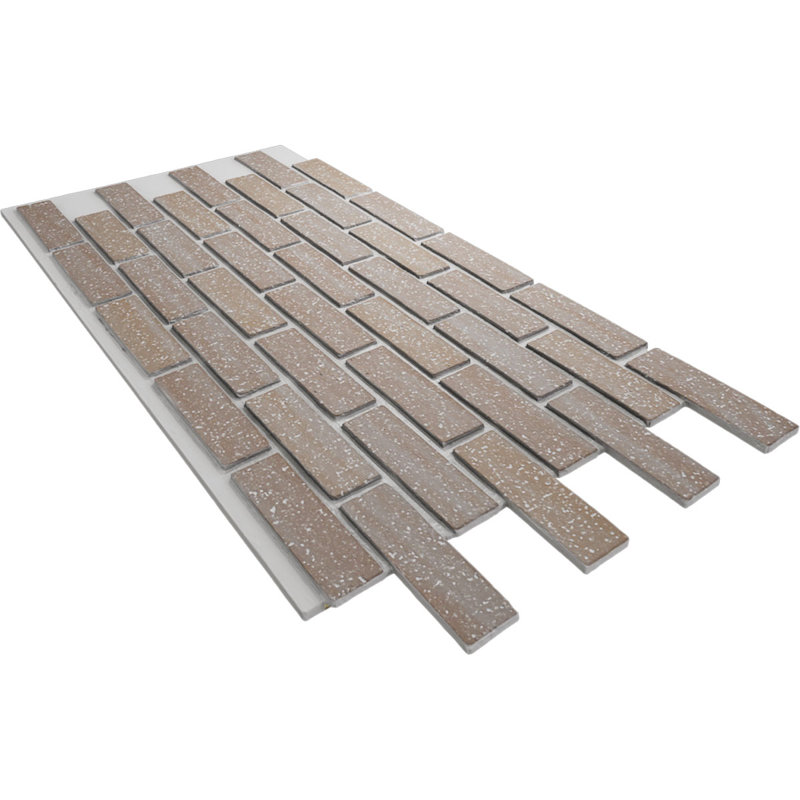 EverStone Traditional Faux Brick Panel, 44"W x 21 3/4"H x 3/4"D, Claywash Color, Claywash