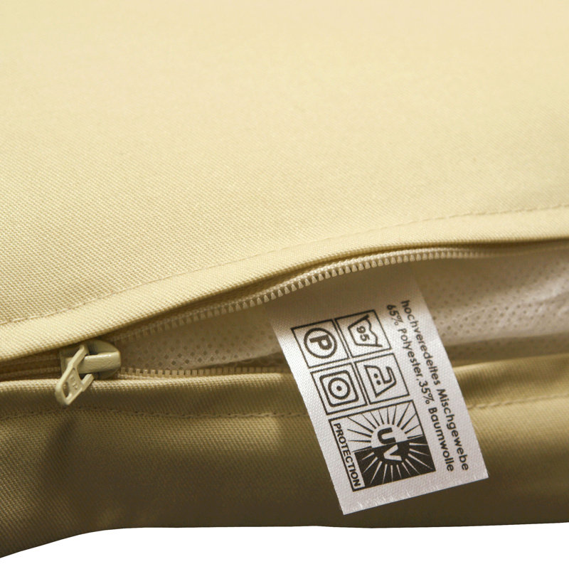 Afrin Dining Chair Cushion, 9 cm H x 50 cm W x 100 cm D, Cream