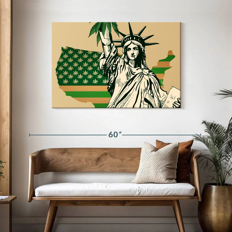 Marijuana US Flag, 30" H x 45" W