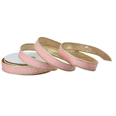1"X10Y Velvet Pastel Ribbon W/Edge