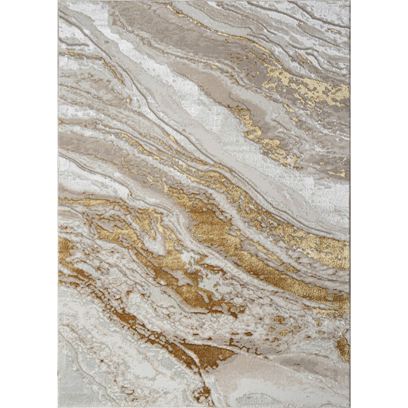 Tapis de luxe au design abstrait, Rectangulaire 2 pi x 3 pi