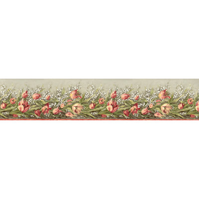 Meryn, tulipes et bordure du muguet