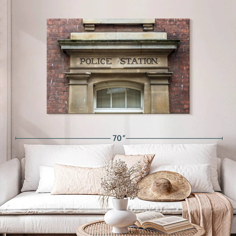 Lilie Police Station, 32" H x 48" W
