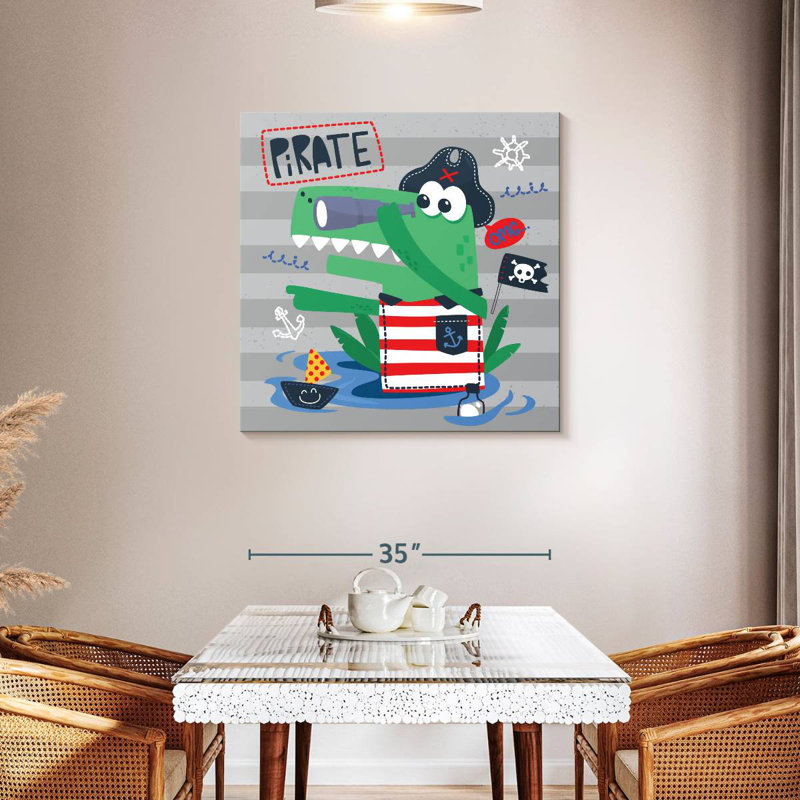Ashelle Crocodile Pirate, 36" H x 36" W