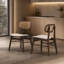 Chaise rembourrée en bois massif-772355190