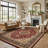 Shiflett Oriental Burgundy/Mustard/Black Area Rug-1756067255