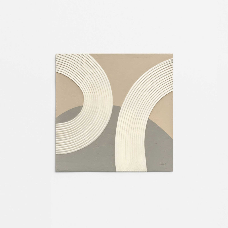 «Rhythm in Neutral Shades I Rolled», reproduction d'art, H 16 po x l 20 po