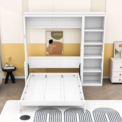 Murphy Bed with Desk and Bookshelf