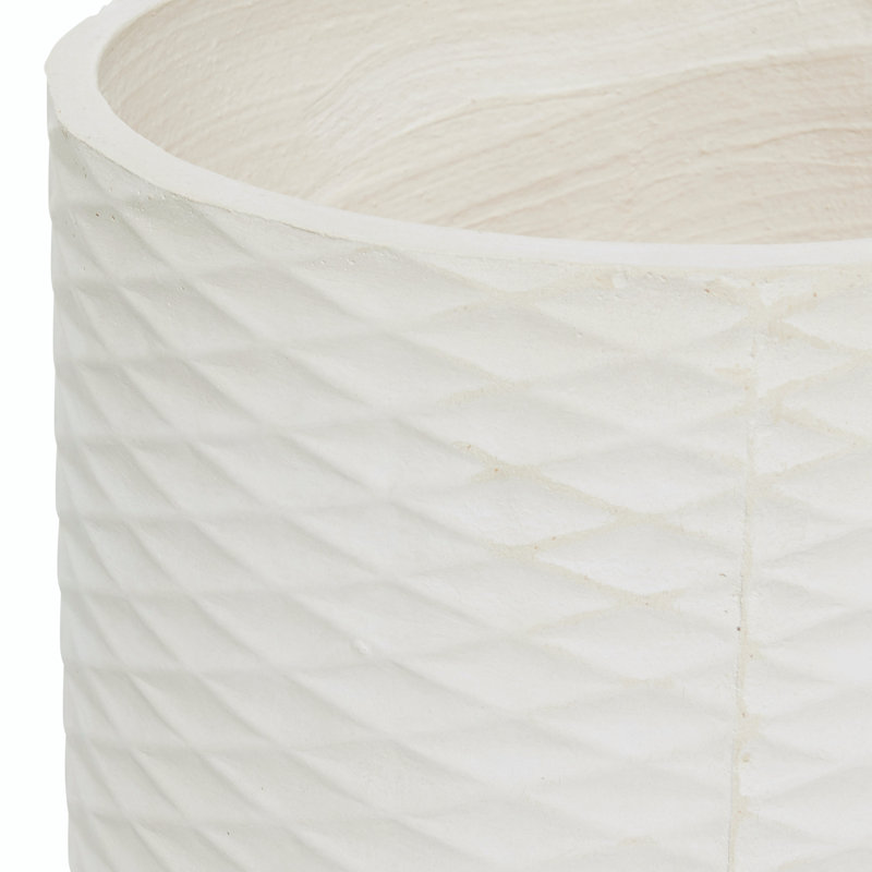 Encline Pot Planter, White