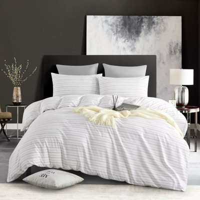 Cotton Percale Floral Duvet Cover