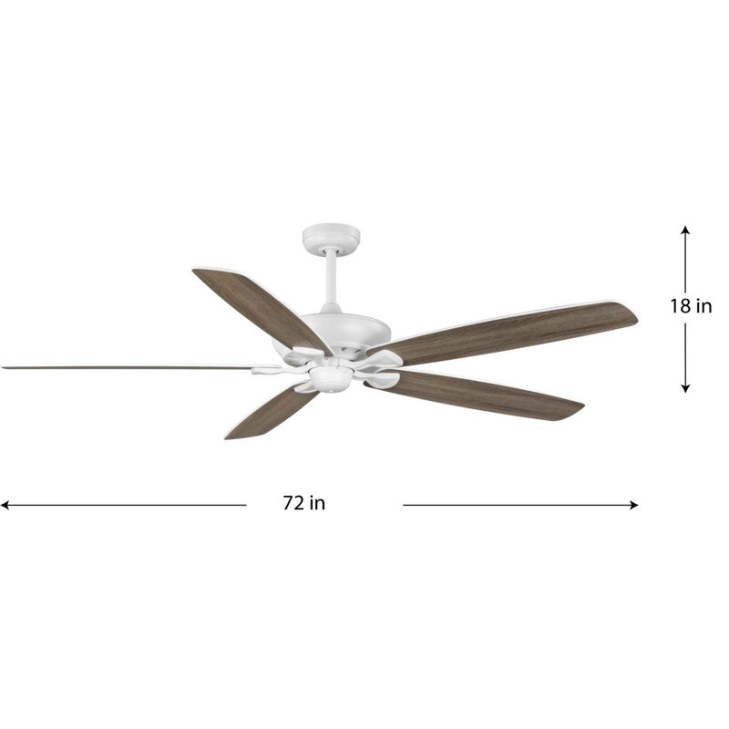 Oreilly 72'' Ceiling Fan, Matte White
