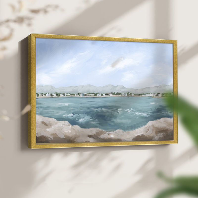 Turquoise Isle III - reproduction encadrée - réarmable, H 8 po x l 10 po