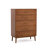 Nevio 47.5"H 5-Drawer Wood Chest with Tapered Legs
