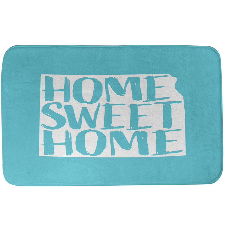 Tapis pour salle de bain kansas doux, l 21 po x L 34 po, Bleu sarcelle