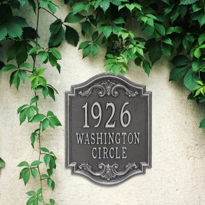 Signature Series 3-Line Wall Address Plaque