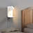 Modern LED Wall Sconce with USB Port and Shelf, Adjustable Plug in Bedside Reading Light for Bedroom, Hotel, Apartment and Dorm Room