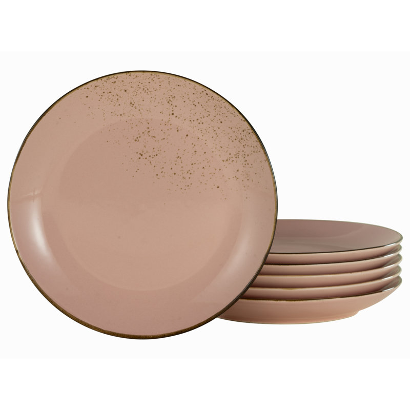 Rose 6 Piece Dinner Plate Set