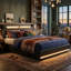 Faux Leather Ottoman Beds Upholstered Ottoman Bed-129498525