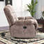 Fauteuil inclinable manuel rembourré en microfibre de 39,4 po Kingstin-1925828055