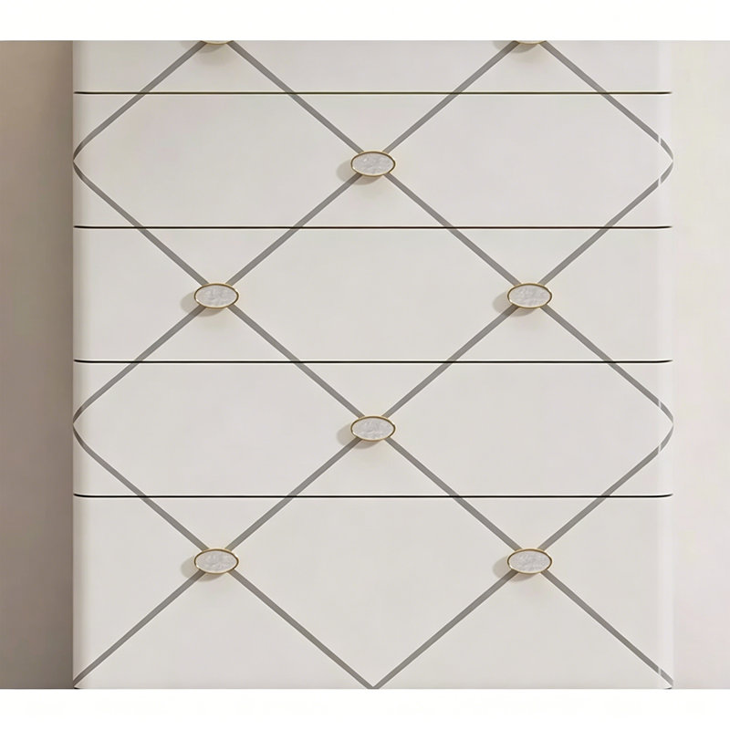 Light Luxury Style Shell Accent Chest