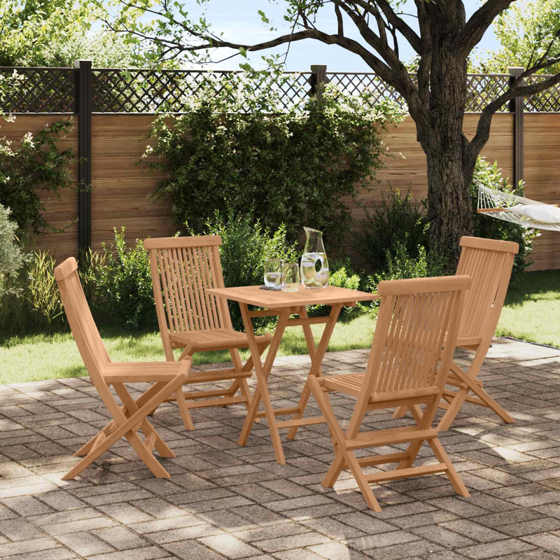 Solid Wood Patio Dining Set Table,